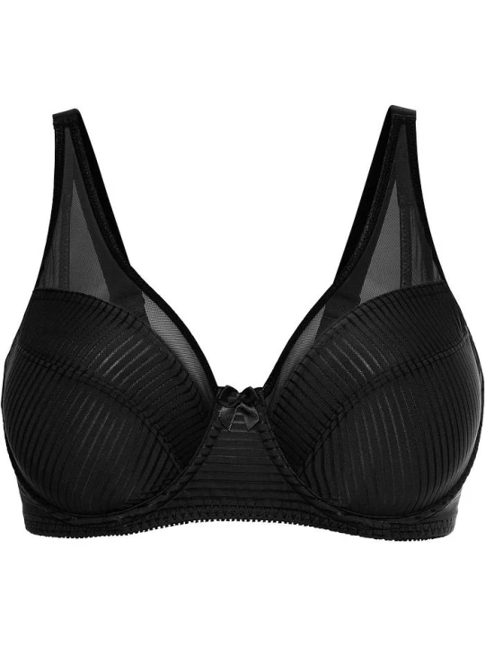 Zdjęcie produktu Biustonosz minimizer z siateczką BonPrix czarny