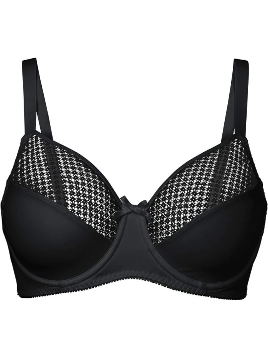 Zdjęcie produktu Biustonosz minimizer z siateczką BonPrix czarny