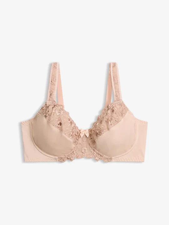 Zdjęcie produktu Biustonosz minimizer z wyściełanymi ramiączkami BonPrix beżowy