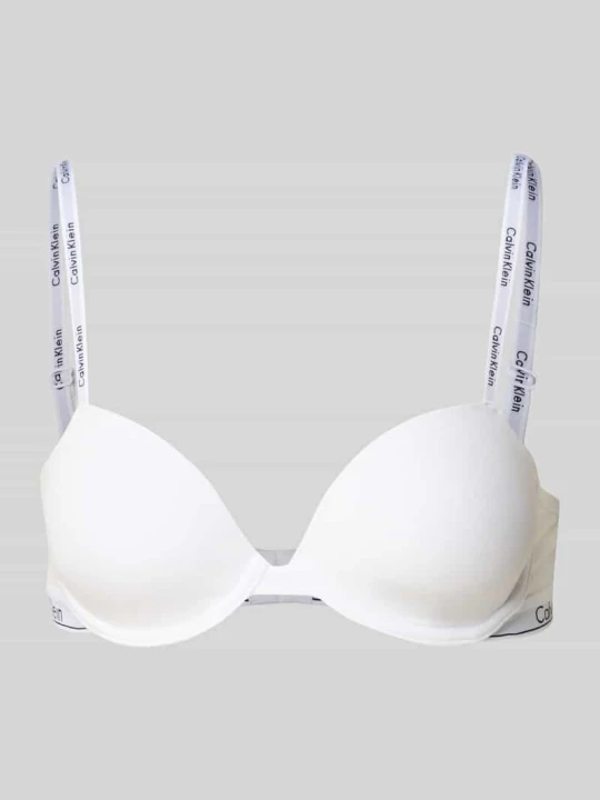 Zdjęcie produktu Biustonosz na cienkich ramiączkach z logo model ‘Demi’ Calvin Klein Biały