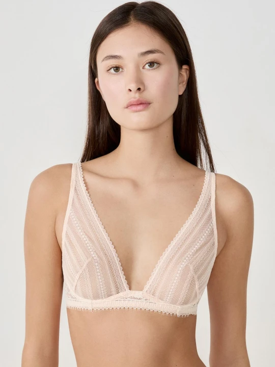 Zdjęcie produktu Biustonosz nr 7 - Trójkąt z głębokim dekoltem Etam Blush