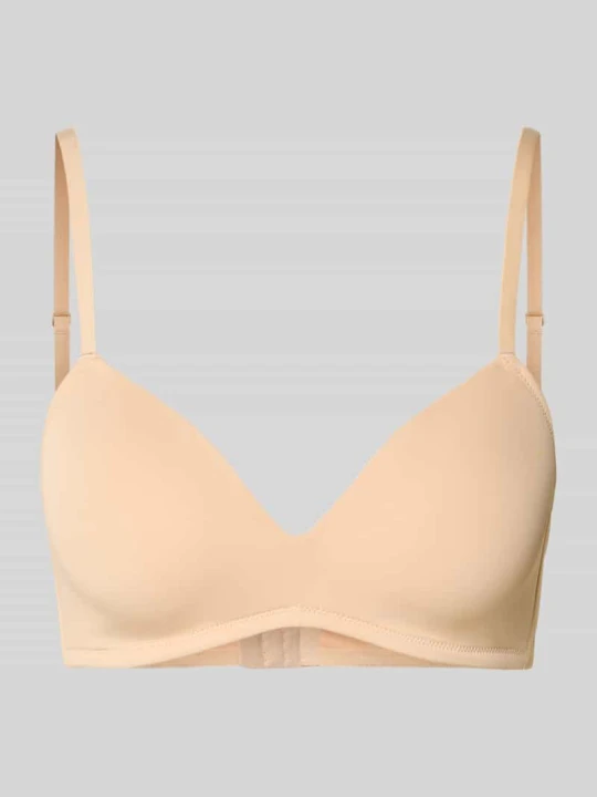 Zdjęcie produktu biustonosz o kroju regular fit z zapięciem na haftkę SKINY Beżowy
