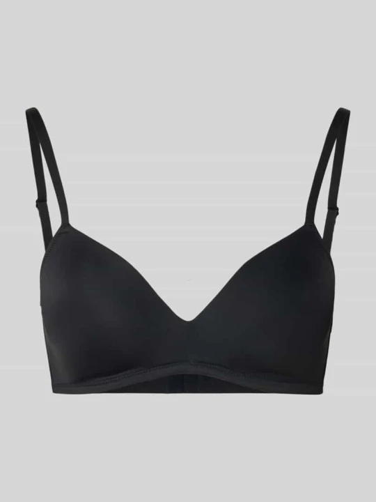 Zdjęcie produktu biustonosz o kroju regular fit z zapięciem na haftkę SKINY Czarny