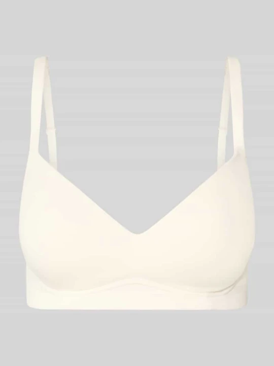 Zdjęcie produktu Biustonosz o kroju slim fit z mieszanki bawełny Schiesser Złamany biały