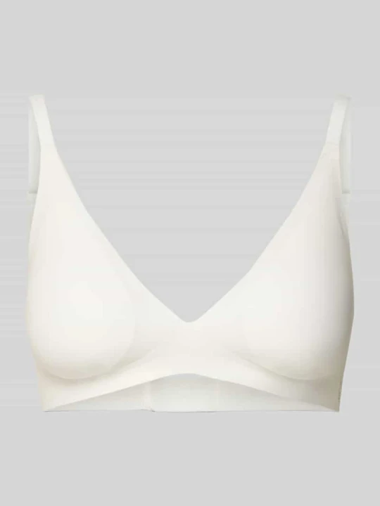 Zdjęcie produktu Biustonosz typu bralette z efektem push-up seria 'Zero Feel' Sloggi Biały