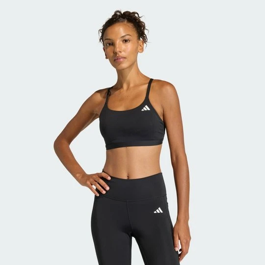 Zdjęcie produktu Biustonosz Optime Essentials Workout Light Support Adidas czarny