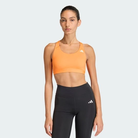 Zdjęcie produktu Biustonosz Optime Essentials Workout zapewniający średnie wsparcie Adidas Pure Orange
