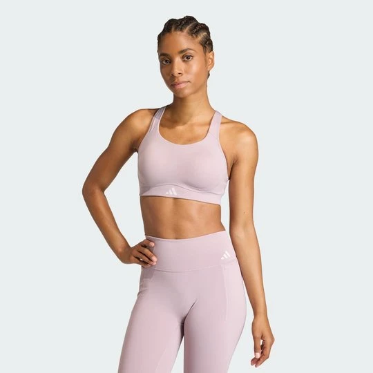 Zdjęcie produktu Biustonosz Optime Workout High Support Adidas Preloved Fig