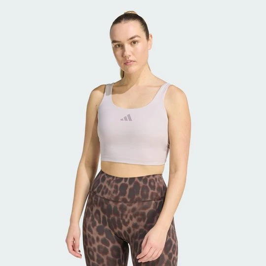 Zdjęcie produktu Biustonosz Power Light Support Tank Adidas Ice Purple