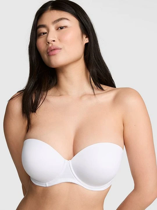 Zdjęcie produktu PINK WEAR EVERYWHERE Biustonosz push-up bez ramiączek Wear Everywhere Victoria's Secret Biały