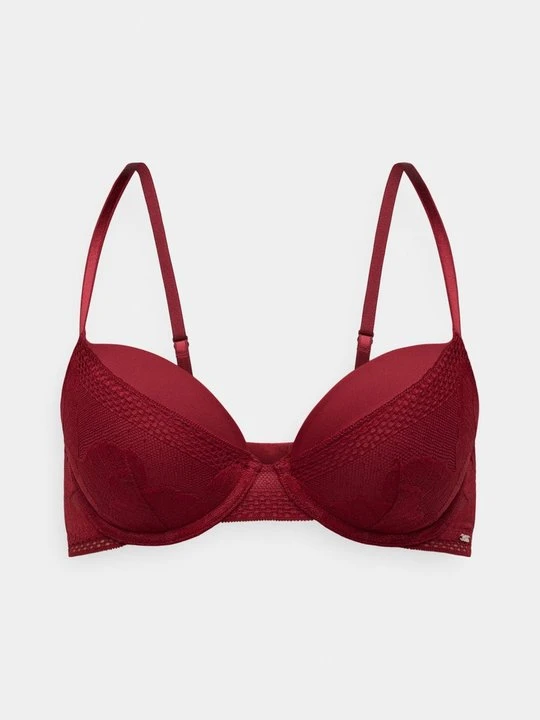 Zdjęcie produktu Biustonosz push-up Boss ciemnoczerwony