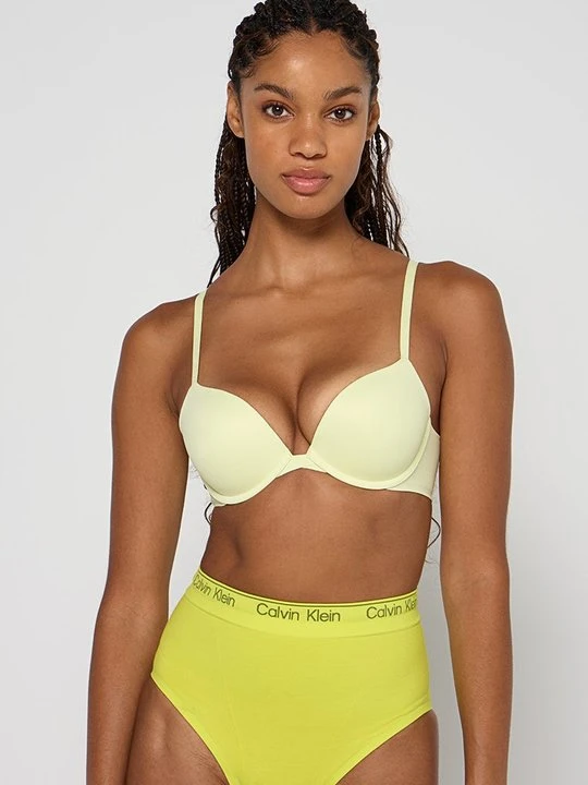 Zdjęcie produktu Biustonosz push-up Calvin Klein jasnożółty