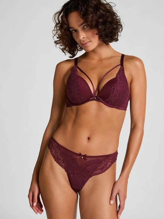 Zdjęcie produktu Biustonosz push-up Hunkemöller bordowy