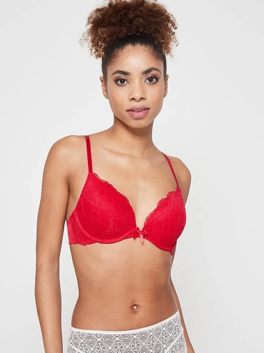 Zdjęcie produktu Biustonosz push-up Hunkemöller czerwony