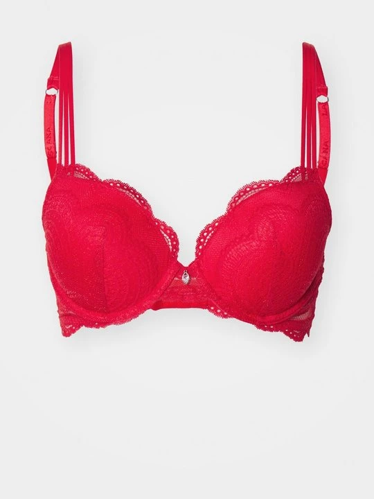 Zdjęcie produktu Biustonosz push-up Lascana czerwony
