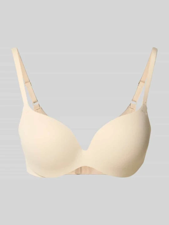 Zdjęcie produktu Biustonosz push up o kroju regular fit z zapięciem na haftkę Magic Bodyfashion Écru
