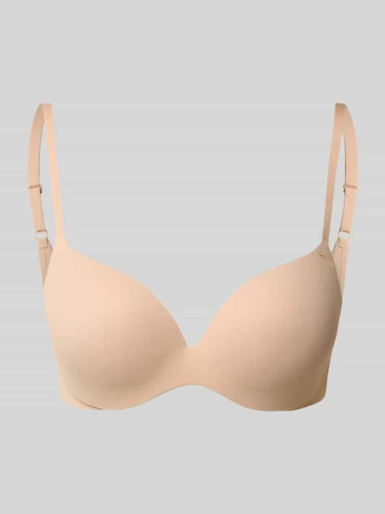 Zdjęcie produktu Biustonosz push up o kroju regular fit z zapięciem na haftkę Magic Bodyfashion Beżowy