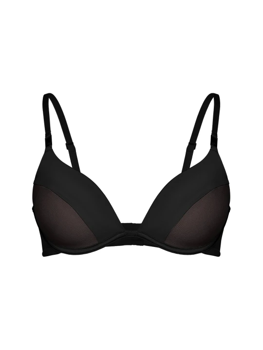 Zdjęcie produktu Biustonosz push-up SEDUCE czarny z wąskim łącznikiem Esotiq