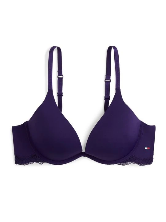 Zdjęcie produktu Biustonosz push-up Tommy Hilfiger ciemnoliliowy