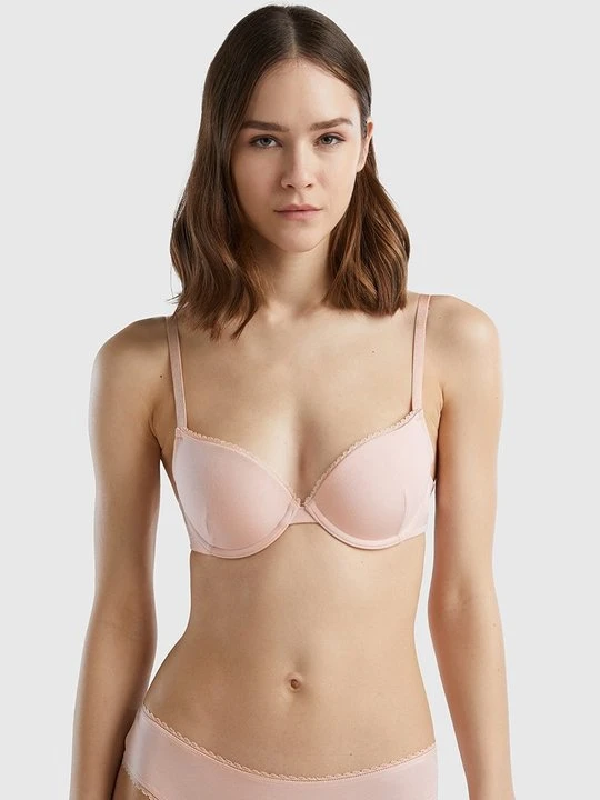 Zdjęcie produktu Biustonosz push-up United Colors Of Benetton jasnoróżowy
