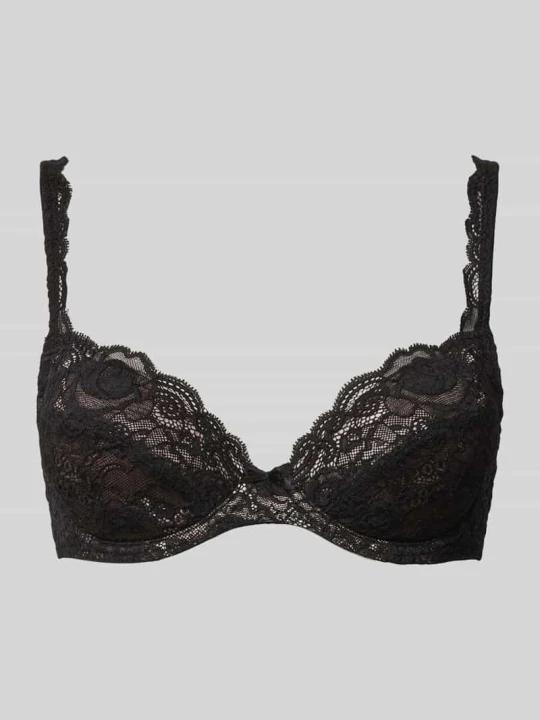 Zdjęcie produktu Biustonosz push up z koronki model ‘Cyrile’ MARIE JO Metaliczny czarny