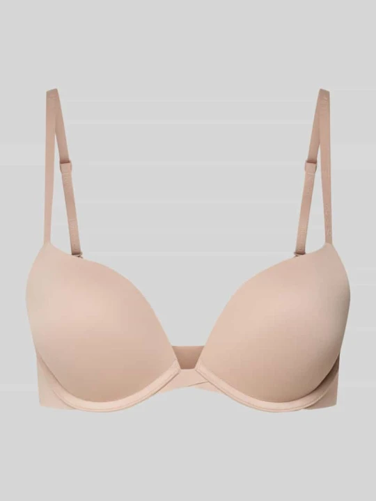 Zdjęcie produktu Biustonosz push up z regulowanymi ramiączkami model ‘PERFECTLY FIT’ Calvin Klein Beżowy