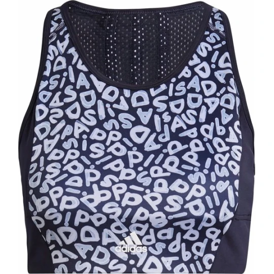 Zdjęcie produktu Biustonosz sportowy Aeroready 3-Stripes Print Sports Crop Top FARM Rio x Adidas