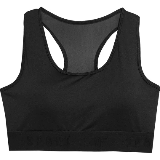Zdjęcie produktu Biustonosz sportowy damski 4FAW23USBAF077 4F Czarny