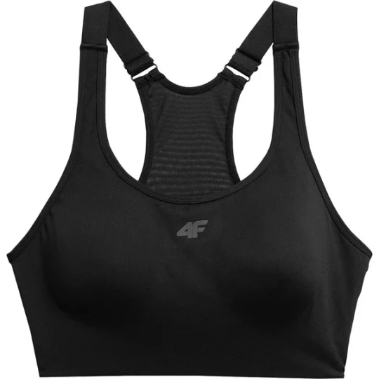Zdjęcie produktu Biustonosz sportowy damski 4FSS23USBAF036 4F Czarny