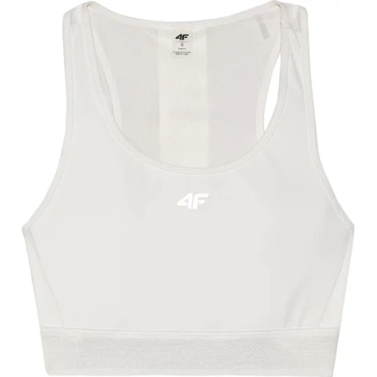 Zdjęcie produktu Biustonosz sportowy damski 4FWSS24TFTSF705 4F Biały