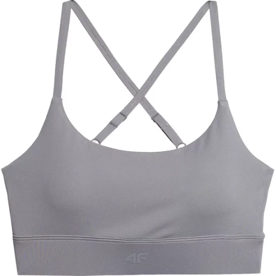 Zdjęcie produktu Biustonosz sportowy damski 4FWSS24USBAF096 4F Szary