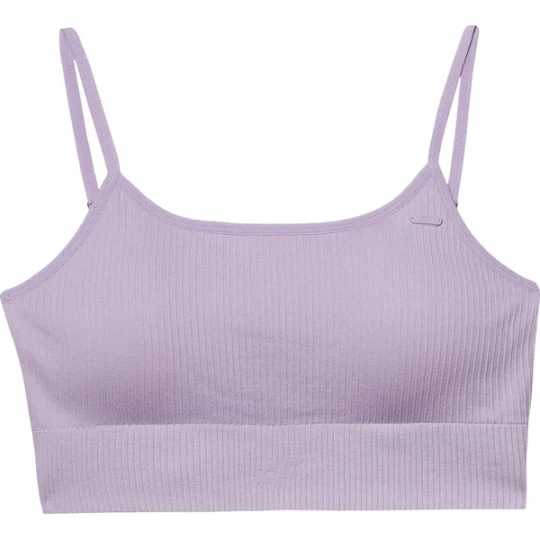 Zdjęcie produktu Biustonosz sportowy damski 4FWSS24USBAF121 4F Fioletowy