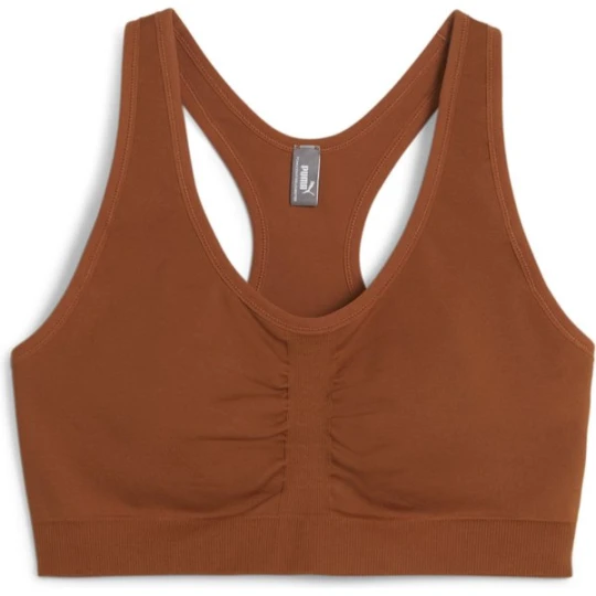 Zdjęcie produktu Biustonosz sportowy damski 4Keeps Shapeluxe Seamless Bra Puma Brązowy