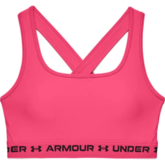 Zdjęcie produktu Biustonosz sportowy damski Crossback Mid Bra Under Armour Różowy