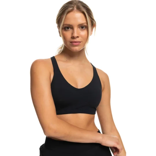 Zdjęcie produktu Biustonosz sportowy damski Heart Into It Roxy Czarny