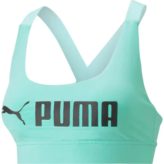 Zdjęcie produktu Biustonosz sportowy damski Mid Impact Fit Bra Puma Turkusowy