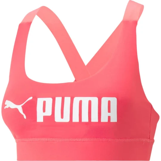 Zdjęcie produktu Biustonosz sportowy damski Mid Impact Fit Bra Puma Różowy