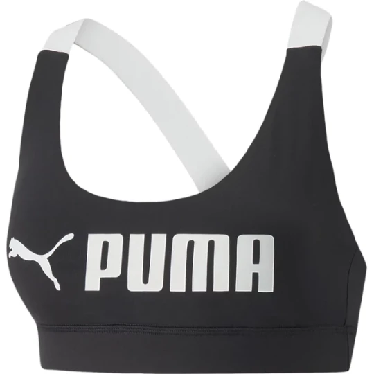 Zdjęcie produktu Biustonosz sportowy damski Mid Impact Fit Bra Puma Czarny