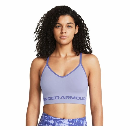 Zdjęcie produktu Biustonosz sportowy damski Seamless Low Long Under Armour Niebieski