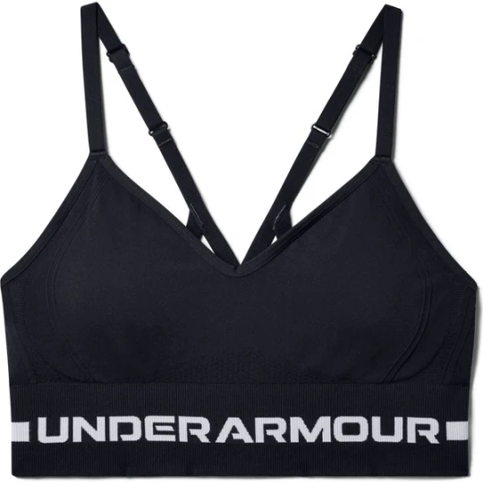 Zdjęcie produktu Biustonosz sportowy damski Seamless Low Long Under Armour Czarny