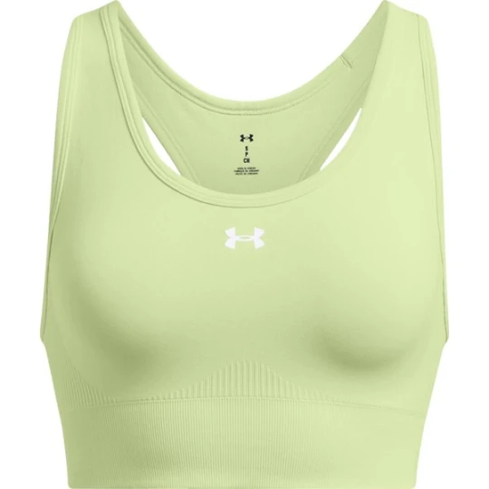 Zdjęcie produktu Biustonosz sportowy damski Vanish Seamless Mid Bra Under Armour Zielony