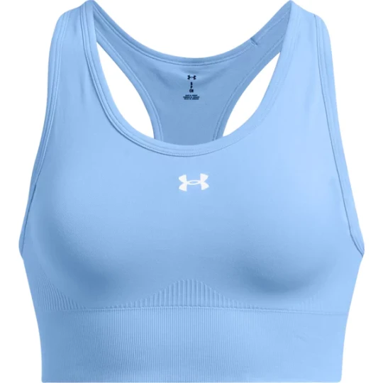 Zdjęcie produktu Biustonosz sportowy damski Vanish Seamless Mid Bra Under Armour Niebieski