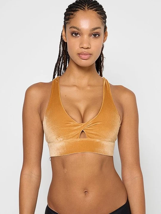 Zdjęcie produktu Biustonosz sportowy Fabletics brązowy