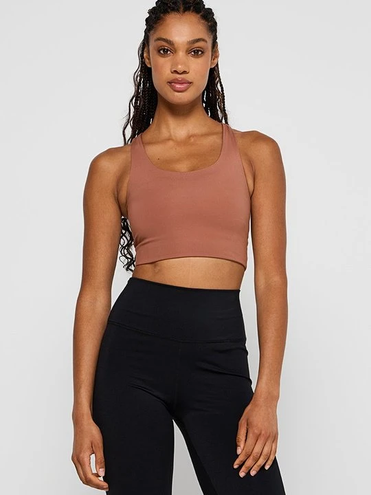 Zdjęcie produktu Biustonosz sportowy Girlfriend Collective tan