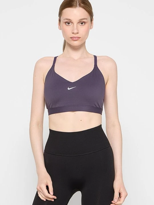 Zdjęcie produktu Biustonosz sportowy Nike ciemnoliliowy