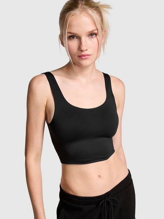 Zdjęcie produktu Biustonosz sportowy o dłuższym fasonie Relay Victoria's Secret Czarny