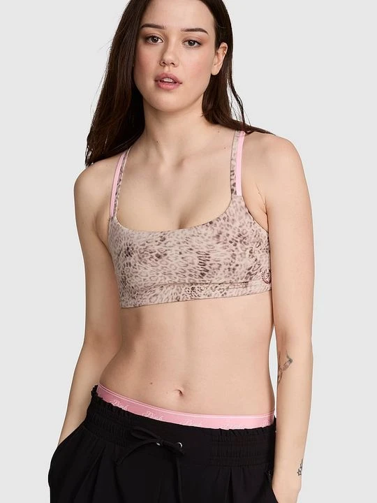 Zdjęcie produktu Biustonosz sportowy PINK Relay z kwadratowym dekoltem i skrzyżowanymi plecami Victoria's Secret