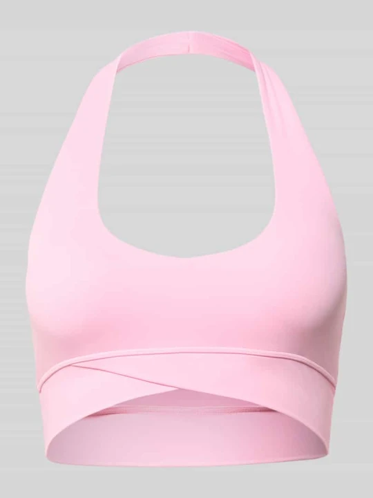 Zdjęcie produktu Biustonosz sportowy typu halter, model 'ACTIVE' P.E Nation Jasnoróżowy