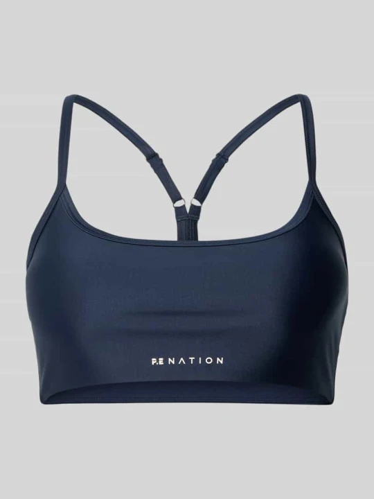 Zdjęcie produktu Biustonosz sportowy z plecami typu racerback model 'ACTIVE' P.E Nation Ciemnoniebieski