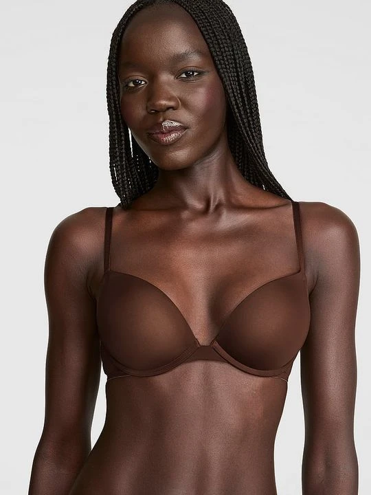 Zdjęcie produktu PINK WEAR EVERYWHERE Biustonosz super push-up Wear Everywhere Victoria's Secret Brązowy